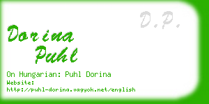 dorina puhl business card